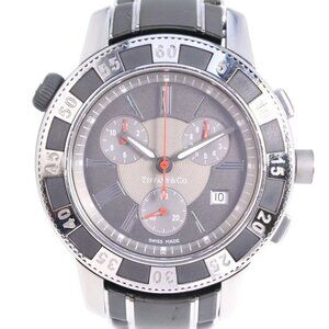 TIFFANY&Co. mark Watches 18014637 T-57 Silver/gray grayDial Stainless Steel